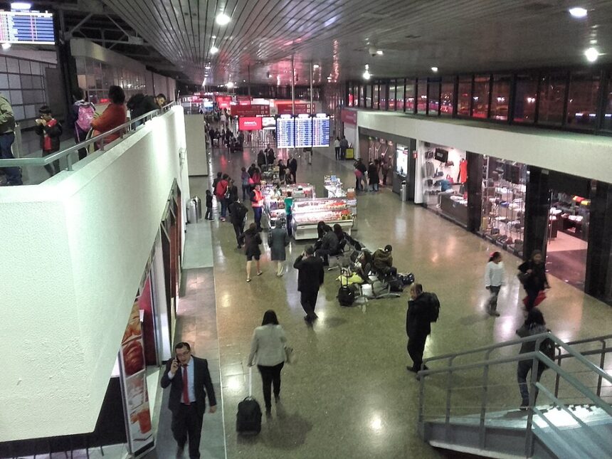 El Dorado airport terminal in Bogotá
