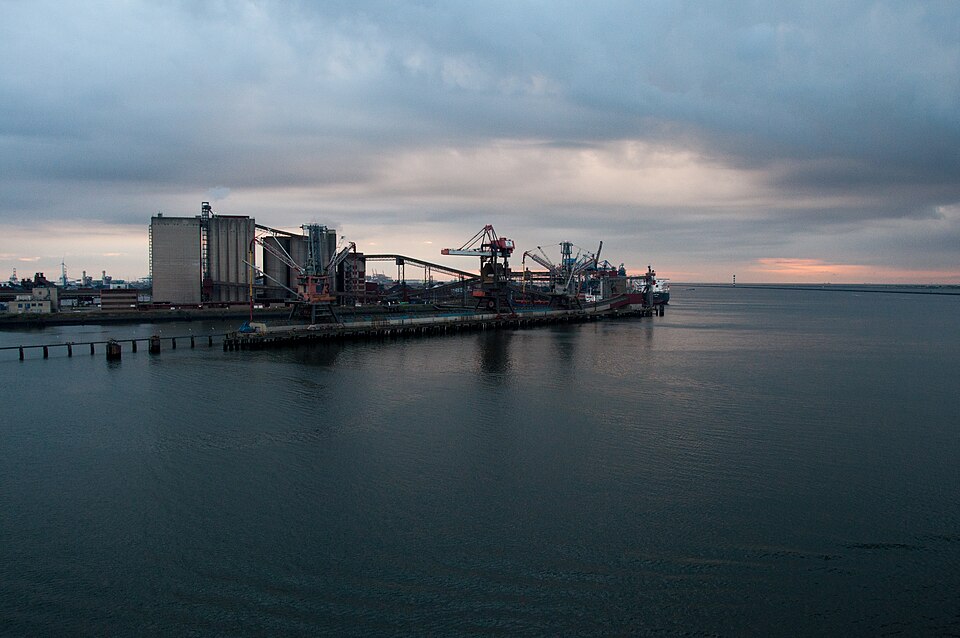 Port infrastructure at Maasvlakte in Rotterdam